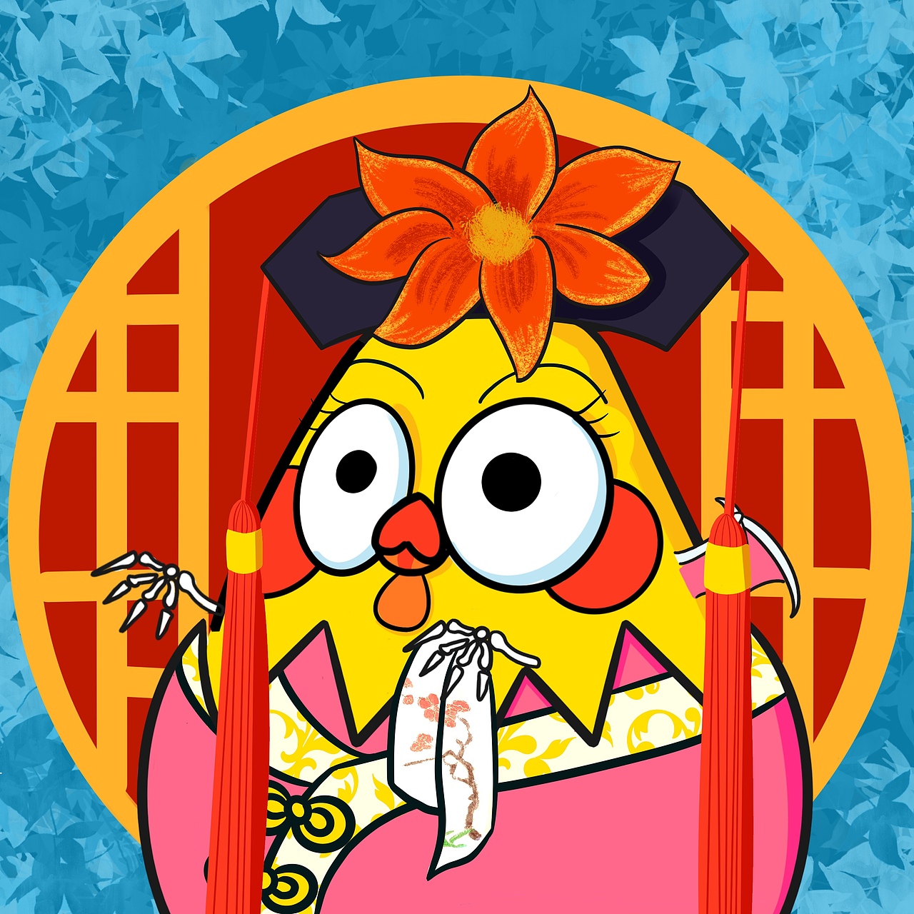 NFT系列头像时空鸡（图ZMjkxODQxMjk2） - 商业插画 - 站酷设计师大碗儿茶原创素材 - 站酷ZCOOL