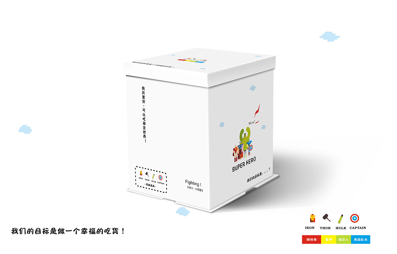 卡通蛋糕盒 手绘内容插画 烘焙包装设计（图ZNjg4MTIwNDA=） - 包装 - 站酷设计师任成功原创素材 - 站酷ZCOOL
