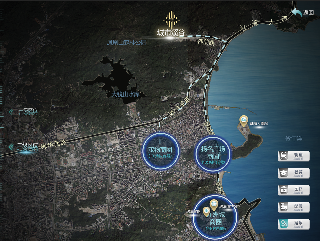 项目“城市溪谷”、“凤起蘭庭”的部分界面