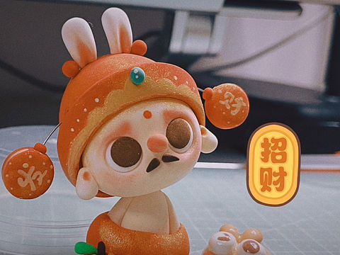 ✨超轻粘土-摆烂小财神✨
