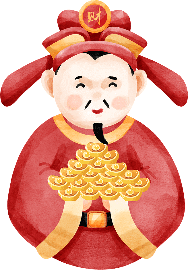 水彩风格的新年插画（图ZMTk3NTc3MTgw） - 商业插画 - 站酷设计师崔静怡原创素材 - 站酷ZCOOL