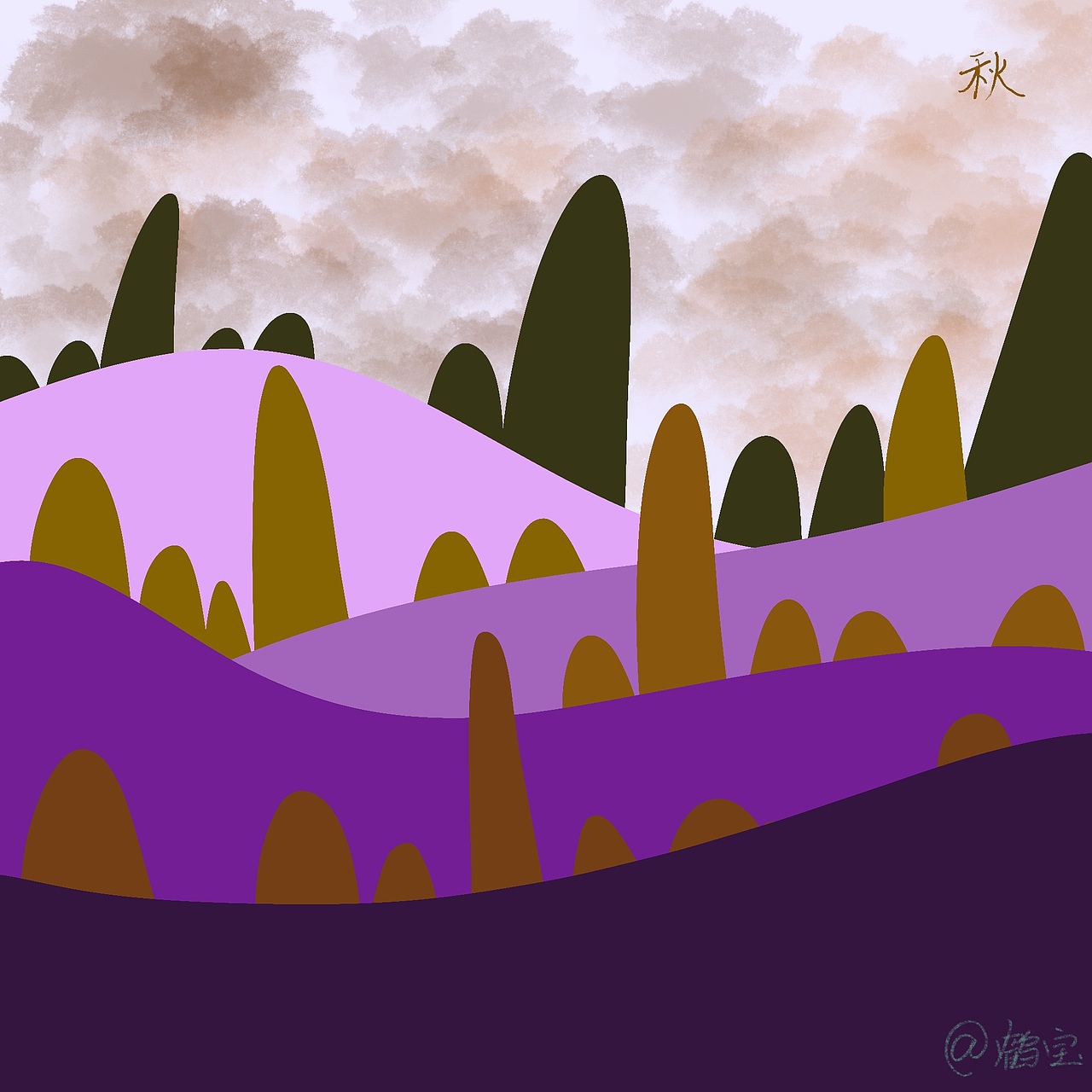 四季——涂涂画画鹤宝