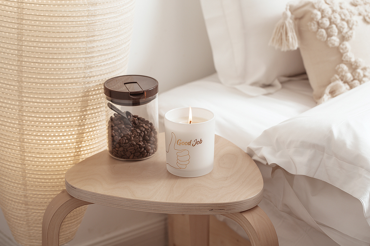 民宿风香薰蜡烛拍摄案例