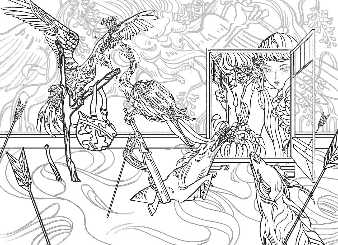 昨日修罗场 Yesterday's Acheron（图ZMTIzOTYxNTIw） - 艺术插画 - 站酷设计师SijaHong六厘原创素材 - 站酷ZCOOL