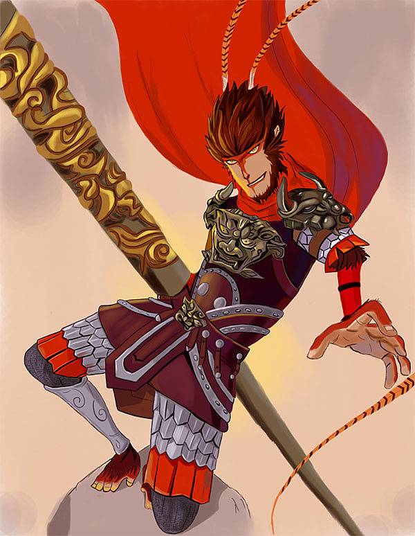 大圣归来临摹（图ZMjAyNDQ4NTc2） - 动画片 - 站酷设计师拉文克劳的W原创素材 - 站酷ZCOOL