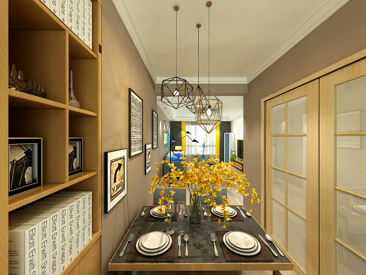 盘锦楚航装饰《恒景樾府》121平现代风格装修效果图