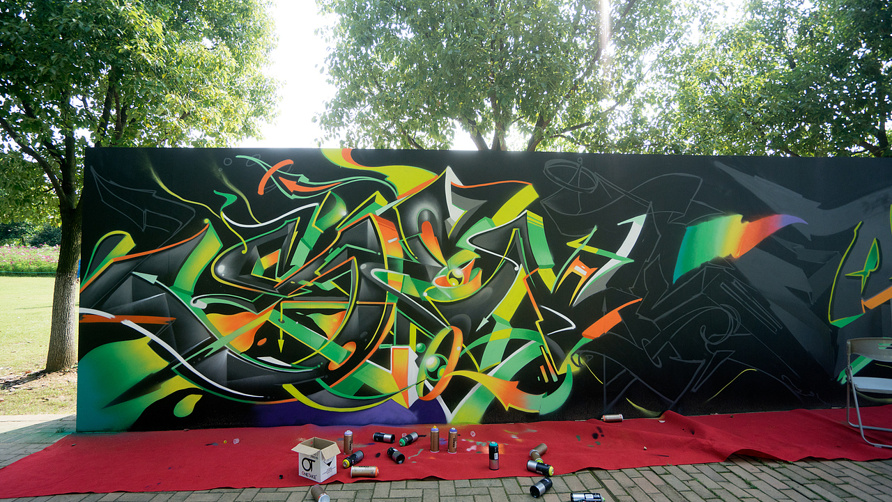 MTS涂鸦团队-武汉M_DSK音乐节现场涂鸦Jam（图ZMjU4MDE1NTU2） - 艺术插画 - 站酷设计师MTS_GRAPHIC原创素材 - 站酷ZCOOL