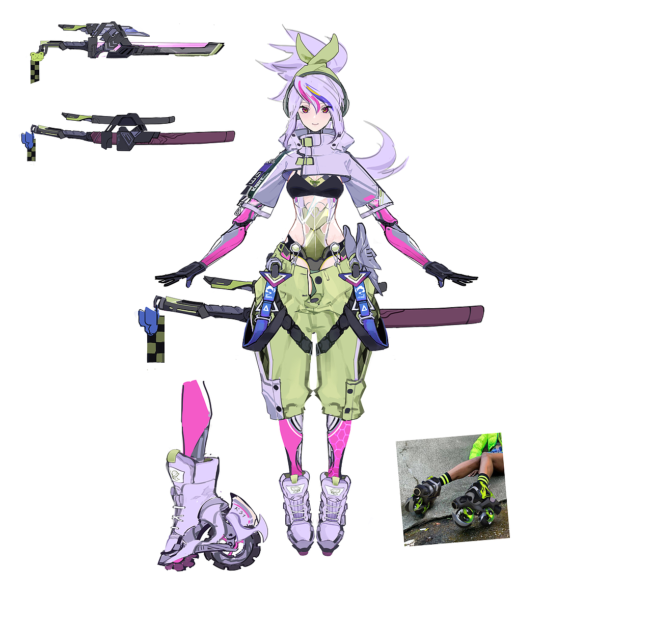 潮酷 街头 时尚潮服风格二次元立绘