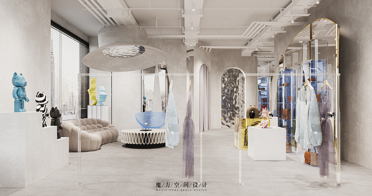 【魔方】商业空间•YOUNG买手店（图ZMjQ4Nzk3NTY4） - 商业空间设计 - 站酷设计师魔方空间设计原创素材 - 站酷ZCOOL