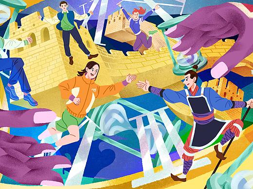 長城-傳承（個人主頁-ZNTYxNzA0NzY=） - 圖案 - 站酷設(shè)計師陸先森原創(chuàng)素材 - 站酷ZCOOL