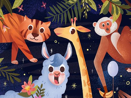 动物拼图（个人主页-ZMjc4NDA0MzY=） - 商业插画 - 站酷设计师nacat瓜盗盗原创素材 - 站酷ZCOOL