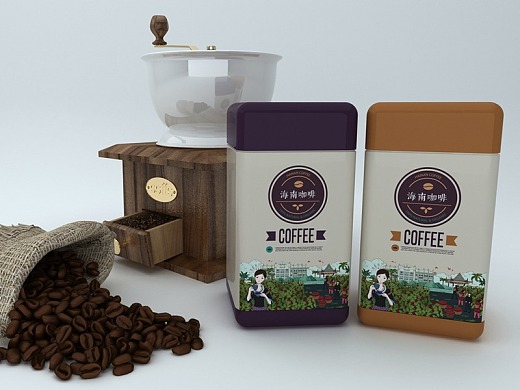 海南省农产品公用品牌咖啡包装设计