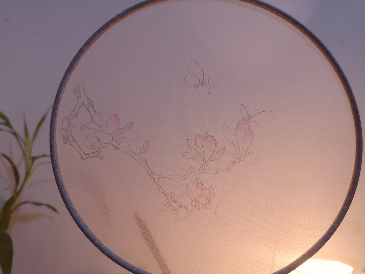 工笔花鸟小品 团扇