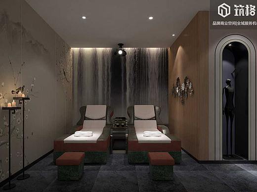 悦蝉 · 清露堂-咸阳足浴店设计-筑格中国品牌设计案例