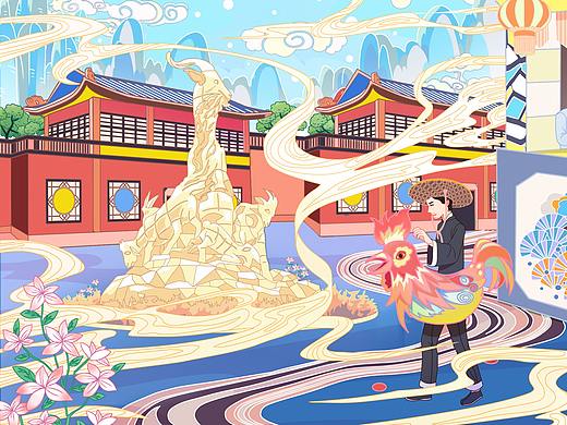 地产台历插画