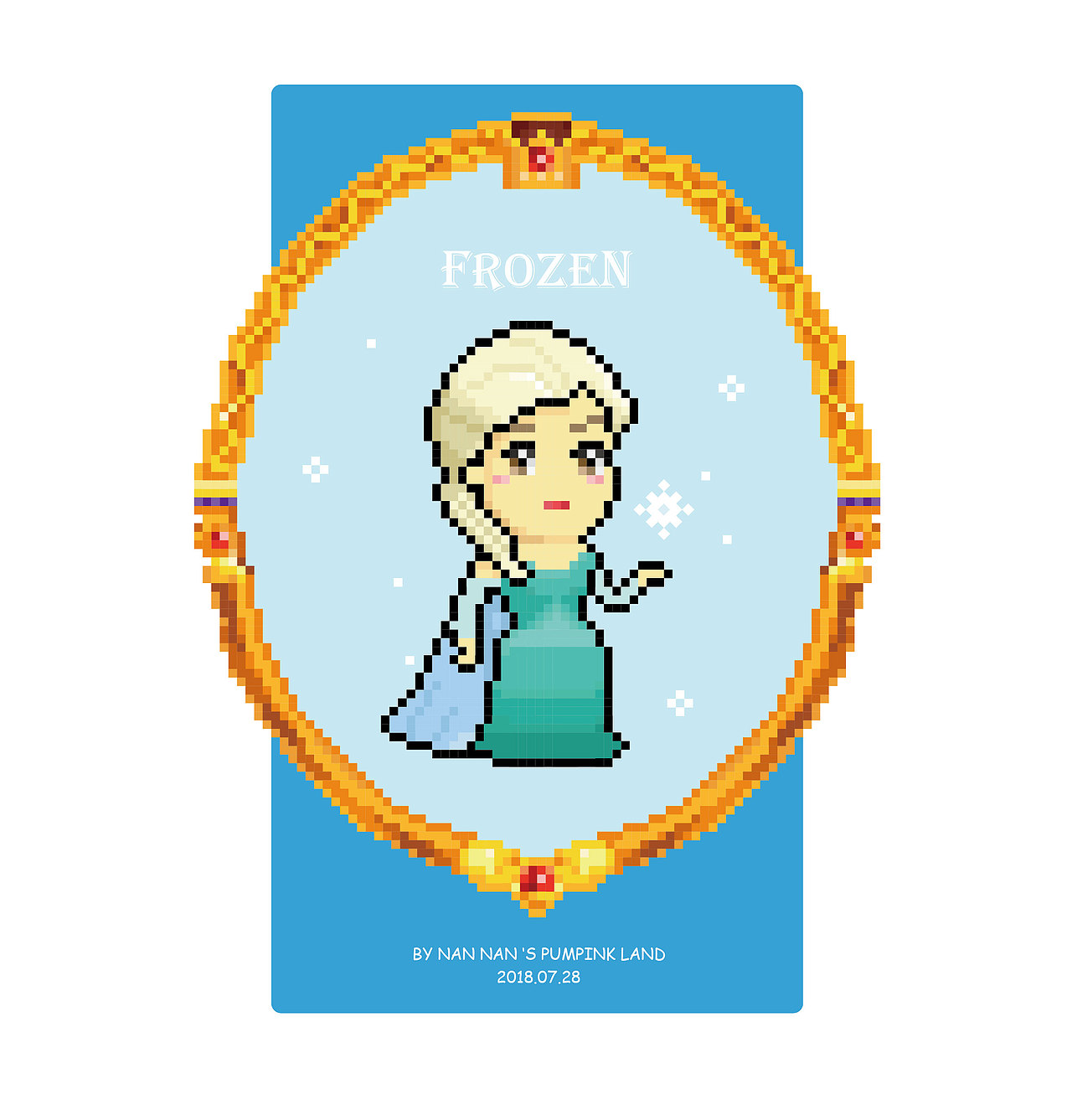 像素公主（图ZMTIzMjM3MDI4） - 像素画 - 站酷设计师楠楠的南瓜地原创素材 - 站酷ZCOOL