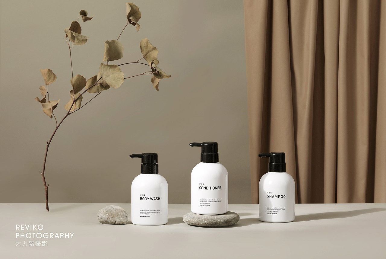 产品摄影 -沐浴露洗发水护发素套组（图ZMTkyODIwNzI4） - 产品摄影 - 站酷设计师REVIKO原创素材 - 站酷ZCOOL