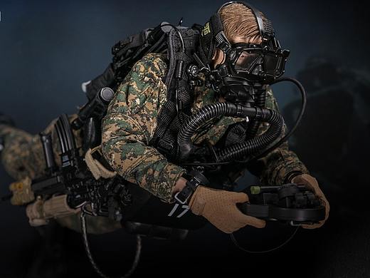 USMC陆战队-武力侦察战斗潜水员-林地迷彩版