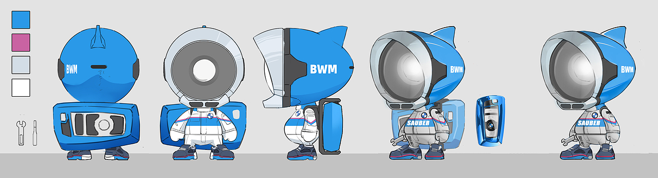 宝马款,唯一一个没有按照跑车对应的,因为宝马的鲨鱼鳍特征比较明显