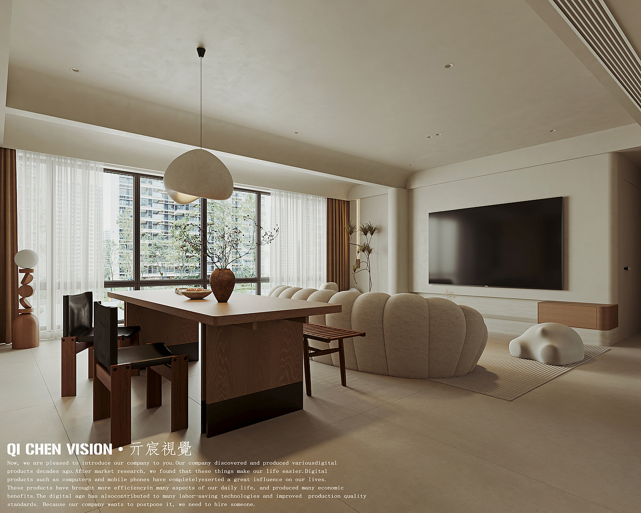 亓宸视觉设计||现代奶油风的家（图ZMzU1ODI4MzUy） - 家装设计 - 站酷设计师亓宸视觉设计原创素材 - 站酷ZCOOL