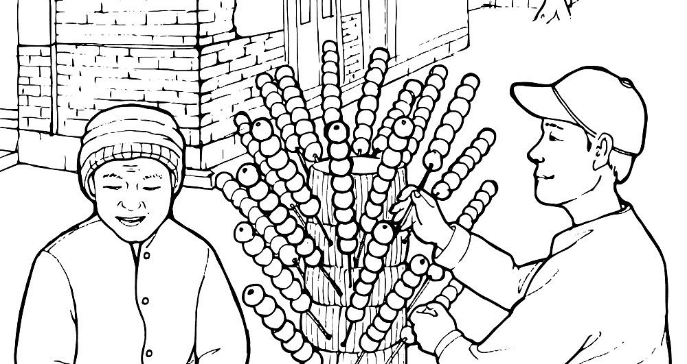 北京印象线描插画