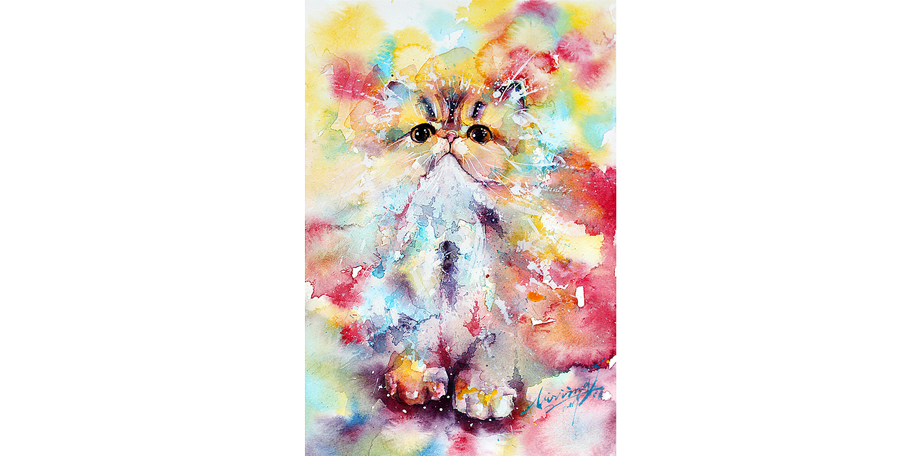 水彩下的貓青年（圖ZMjE3Mjg4MjYw） - 商業(yè)插畫 - 站酷設(shè)計(jì)師lvireland原創(chuàng)素材 - 站酷ZCOOL