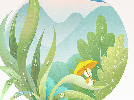 二十四节气（上半年合集）2021（个人主页-ZNTQxMTA3MjQ=） - 商业插画 - 站酷设计师_Sisi思思原创素材 - 站酷ZCOOL