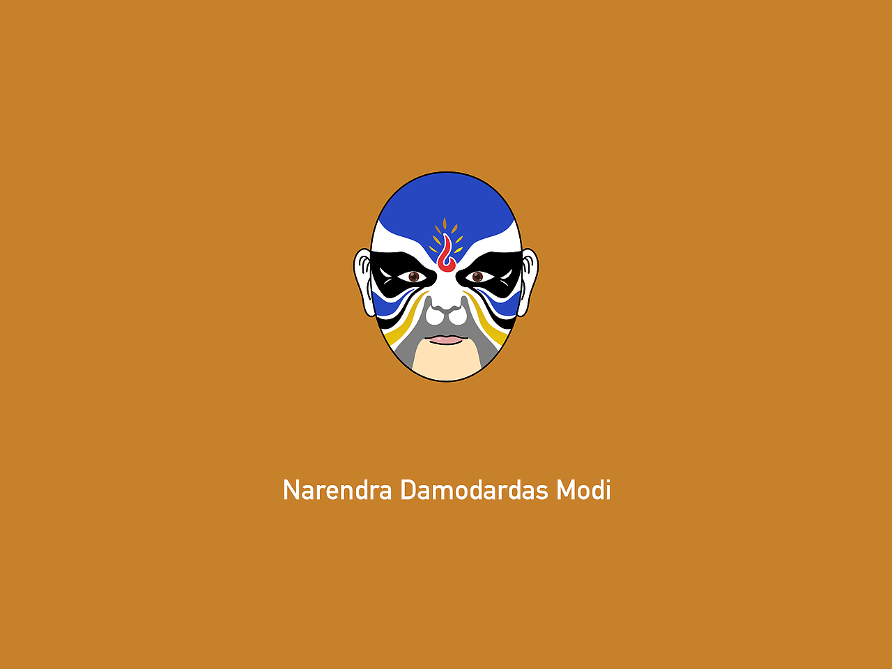 现代人物京剧脸谱