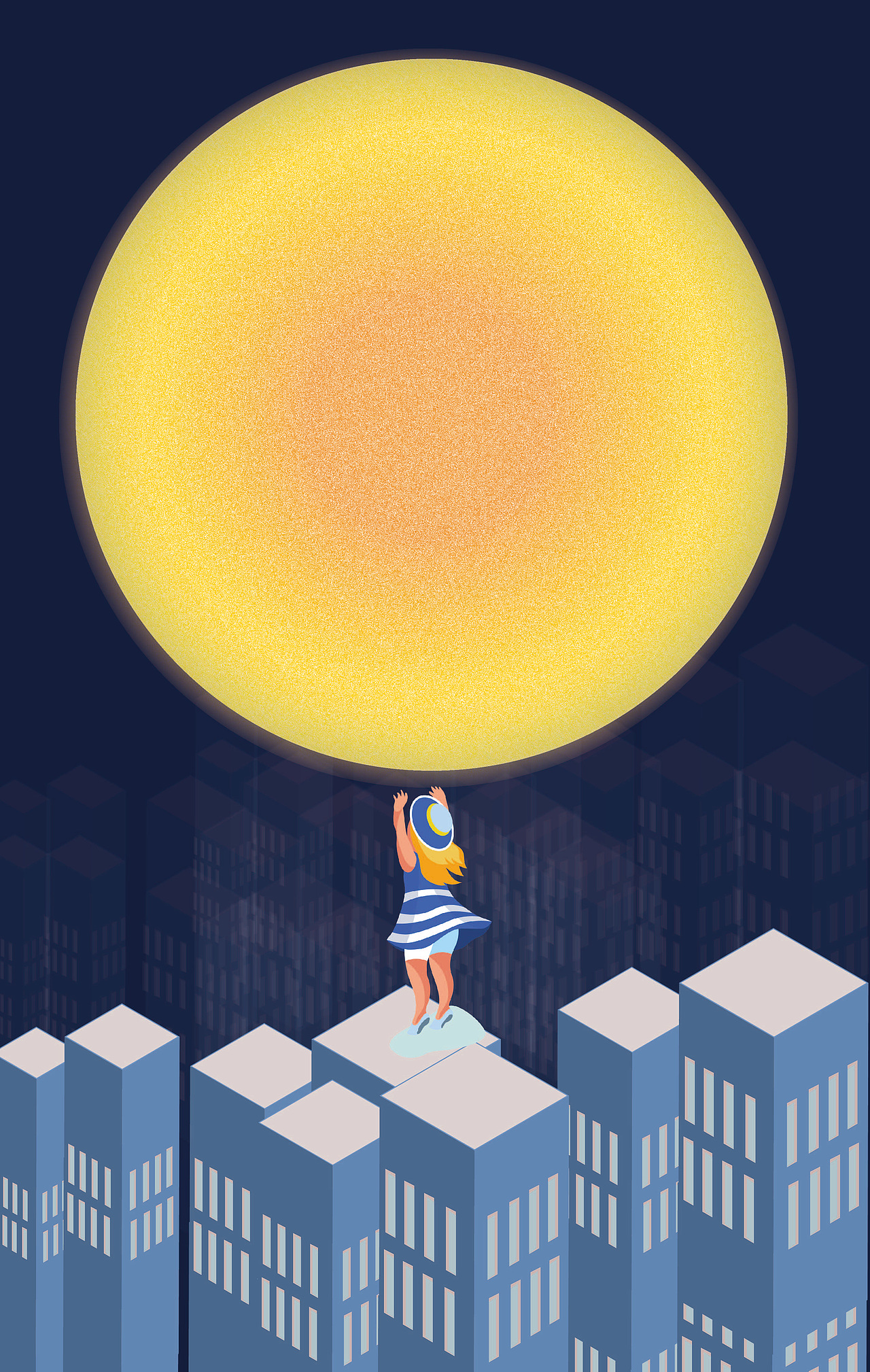 月亮|插画|新锐潮流插画|做作小姐_原创作品-站酷zcool