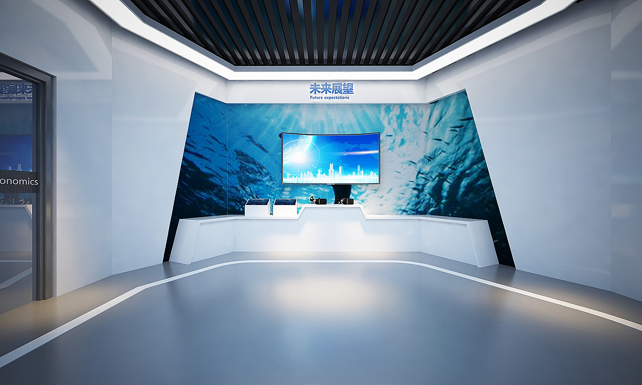 海洋科技展厅展馆3d效果图设计制作