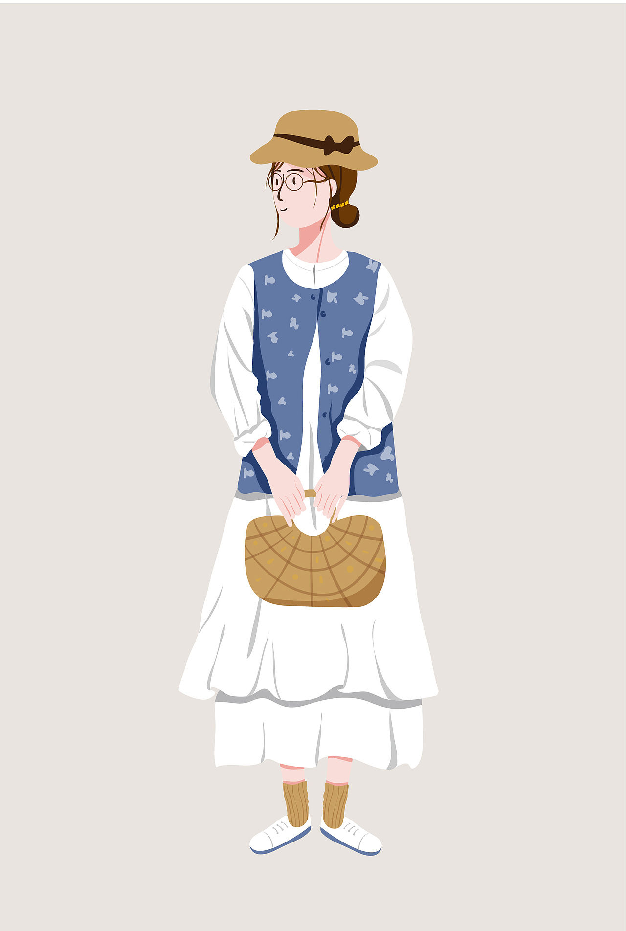 扁平风人物插画