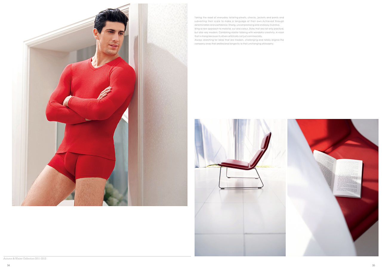 报喜鸟男士内衣商业摄影大片