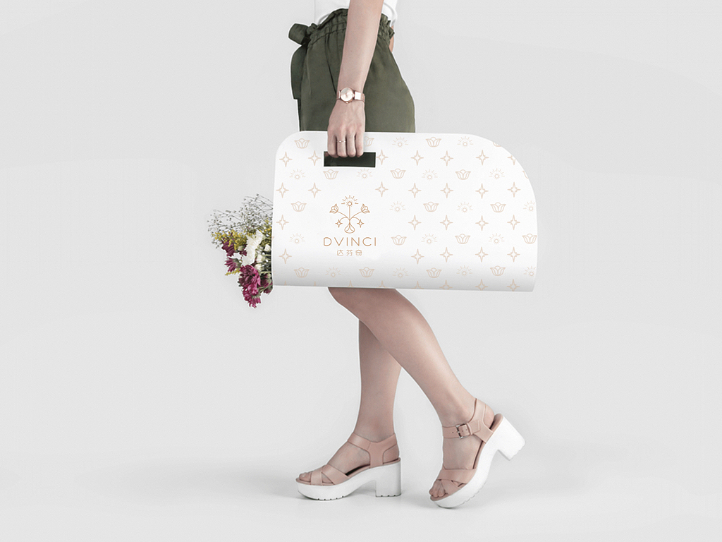 达芬奇花店品牌Logo平面设计（图ZMTc0MTcwMzUy） - Logo - 站酷设计师jemmajemmamin原创素材 - 站酷ZCOOL