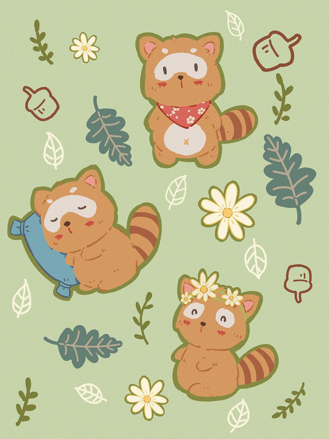 动物壁纸（图ZMzM2Nzc2OTE2） - 商业插画 - 站酷设计师执节原创素材 - 站酷ZCOOL