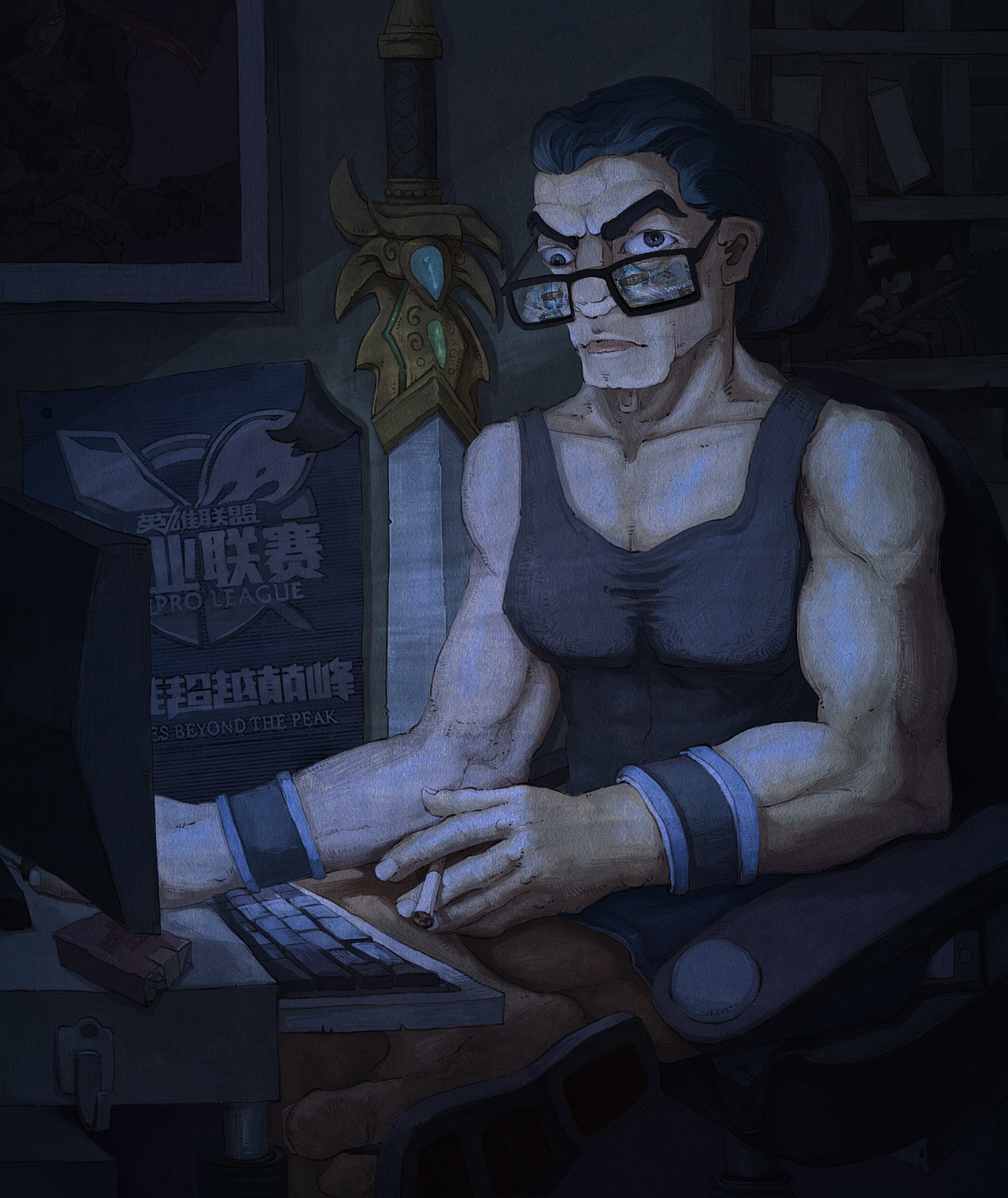 英雄联盟同人（图ZNDk3NDk4MzY=） - 创作习作 - 站酷设计师阿艺插画原创素材 - 站酷ZCOOL