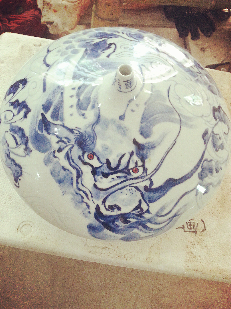 “龙与青花”——瓷都7日(青花绘制全过程)(图ZMTcyODk3ODg=) - 绘画 - 站酷设计师莲羊原创素材 - 站酷ZCOOL