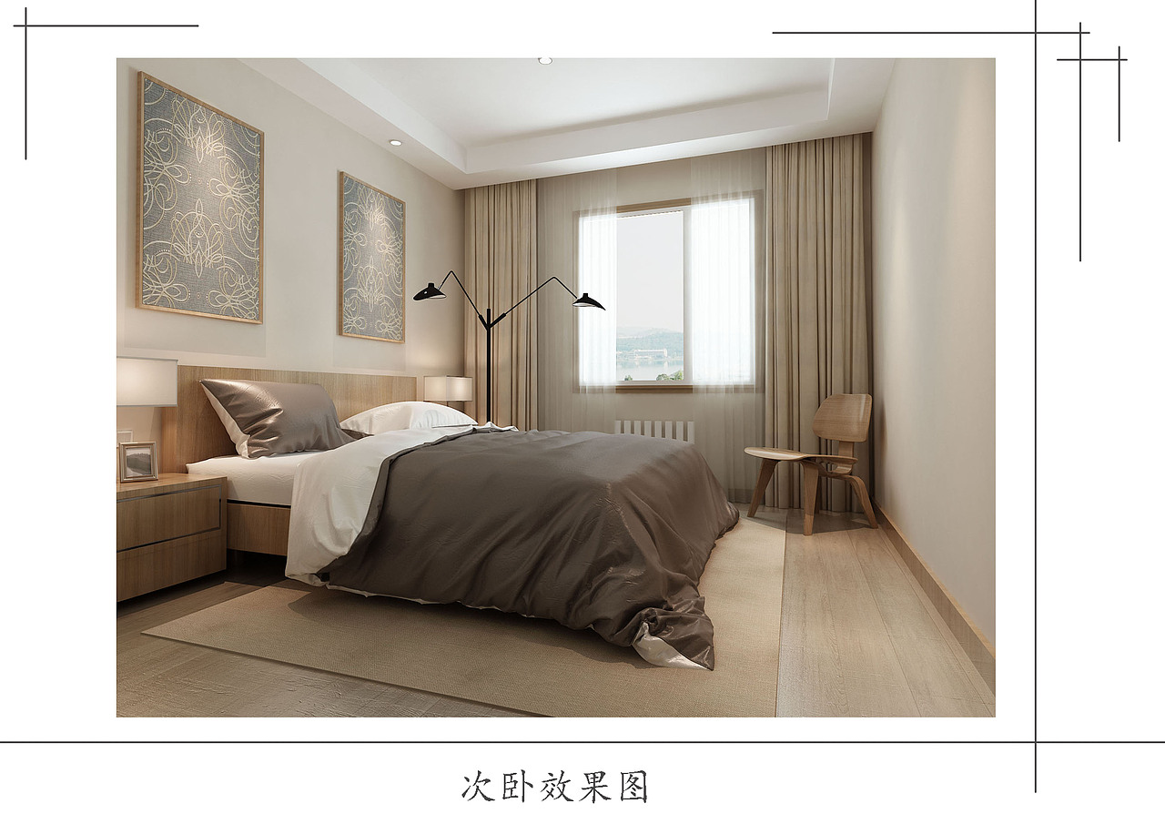 新中式三室两厅居住空间（图ZODAwMTUzNzI=） - 家装设计 - 站酷设计师让我疯原创素材 - 站酷ZCOOL