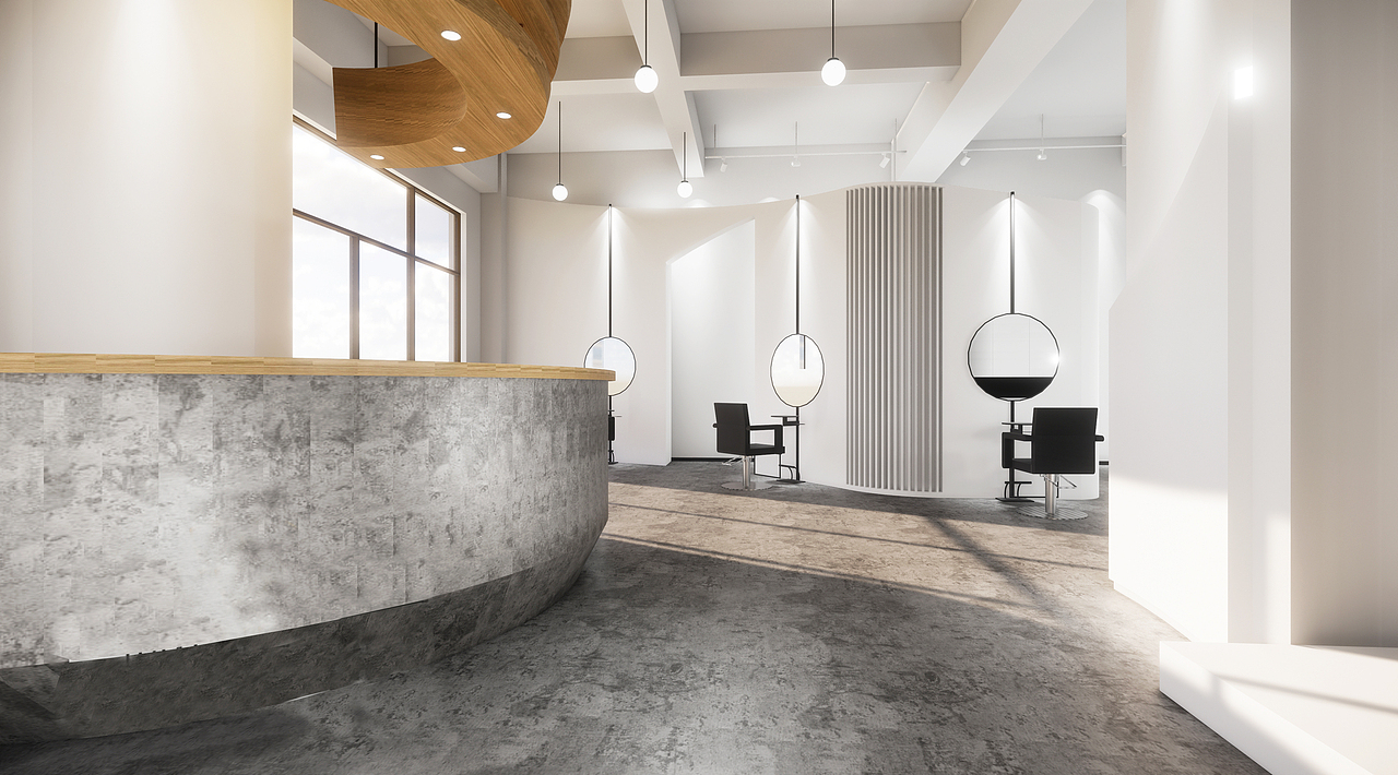 02室内空间 · 网红打卡理发店项目（图ZMTg1MjA5NjAw） - 家装设计 - 站酷设计师可能事设计原创素材 - 站酷ZCOOL