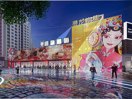 商业街区 lumion效果图