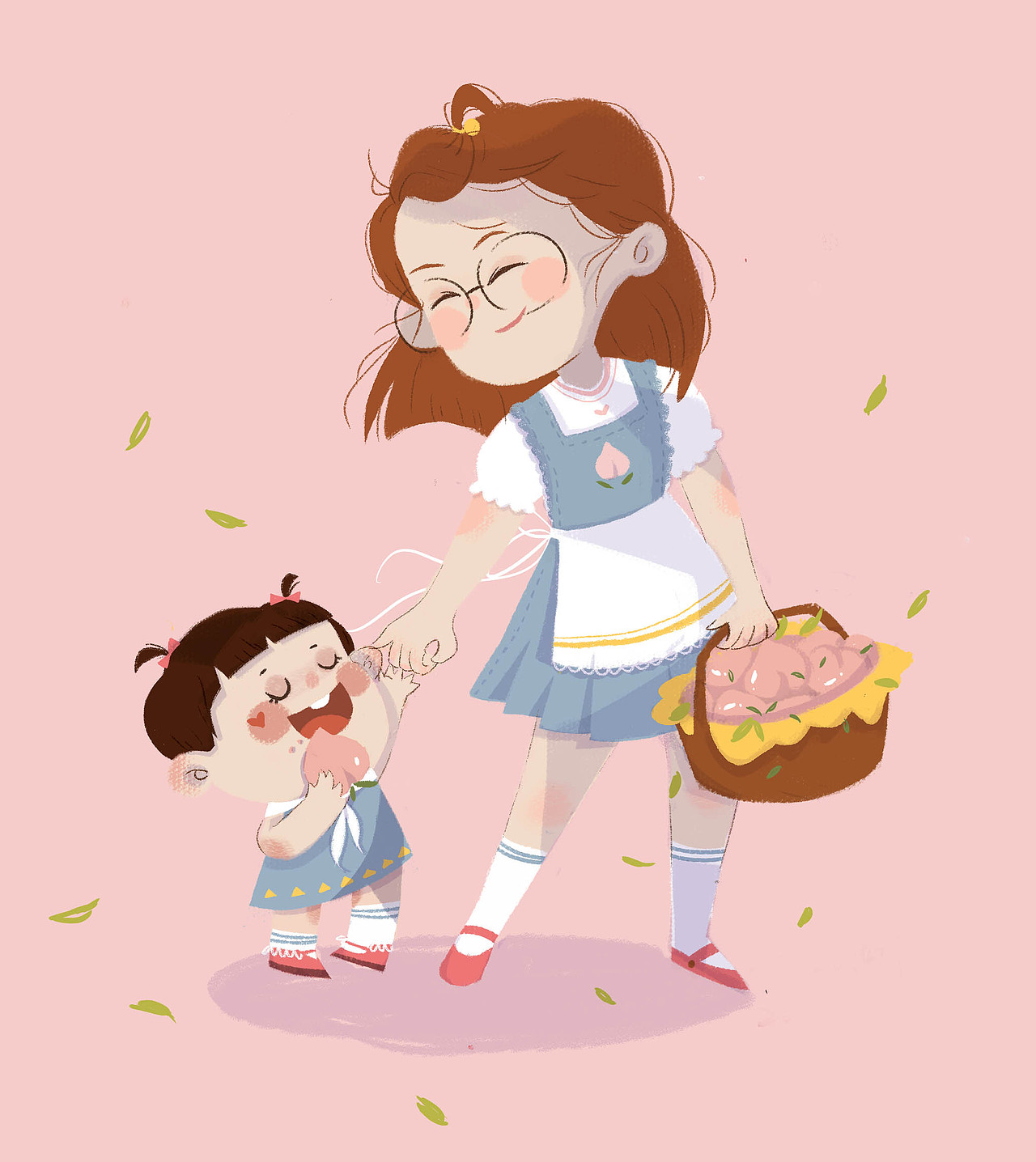 画了几张和狗子的系列图