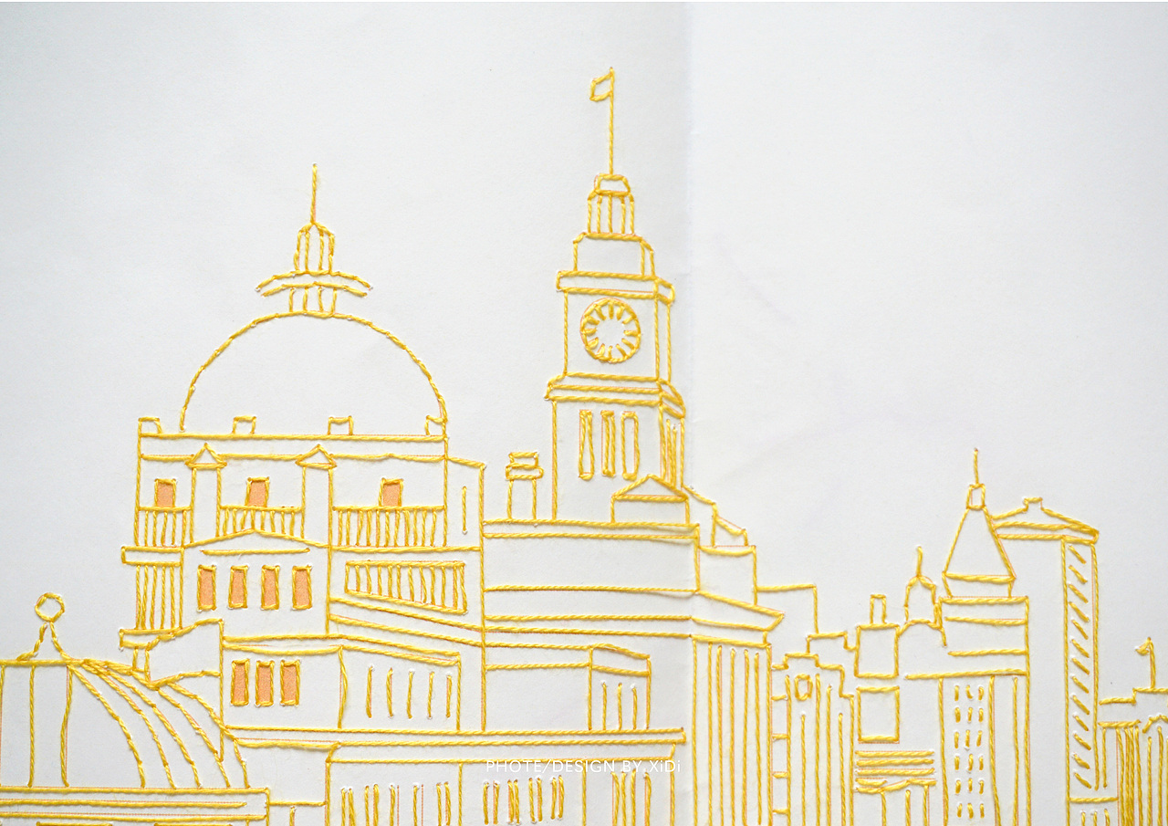 手工书籍设计《线II》 城市·上海