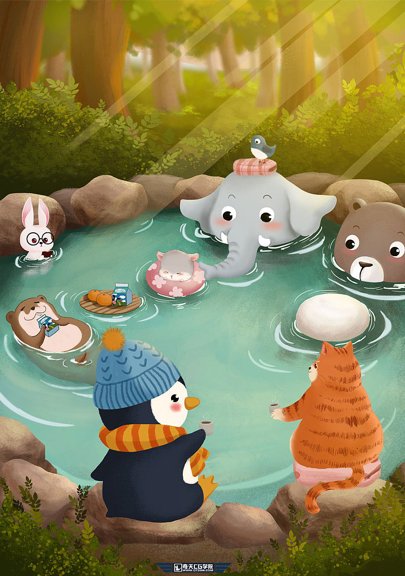 奇天CG学院学员作品·扁平插画（图ZMjIwODE5MTk2） - 商业插画 - 站酷设计师奇天设计中心原创素材 - 站酷ZCOOL