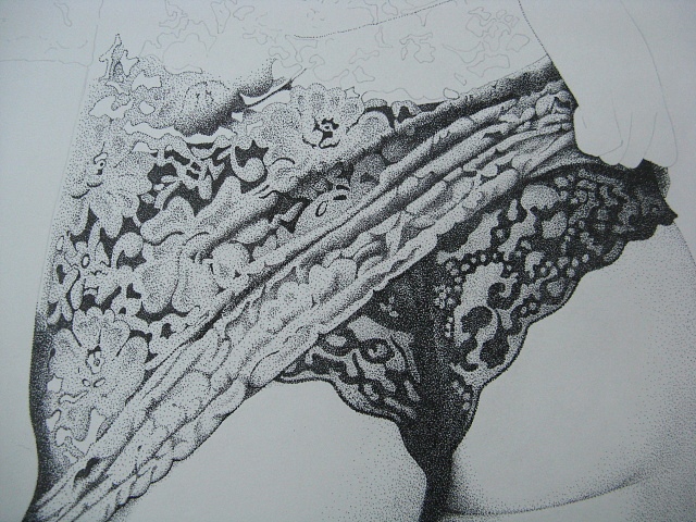 楚歌钢笔画-魅影(点画)55*40cm(图ZMTg5NTY2NDA=) - 绘画 - 站酷设计师楚歌76原创素材 - 站酷ZCOOL