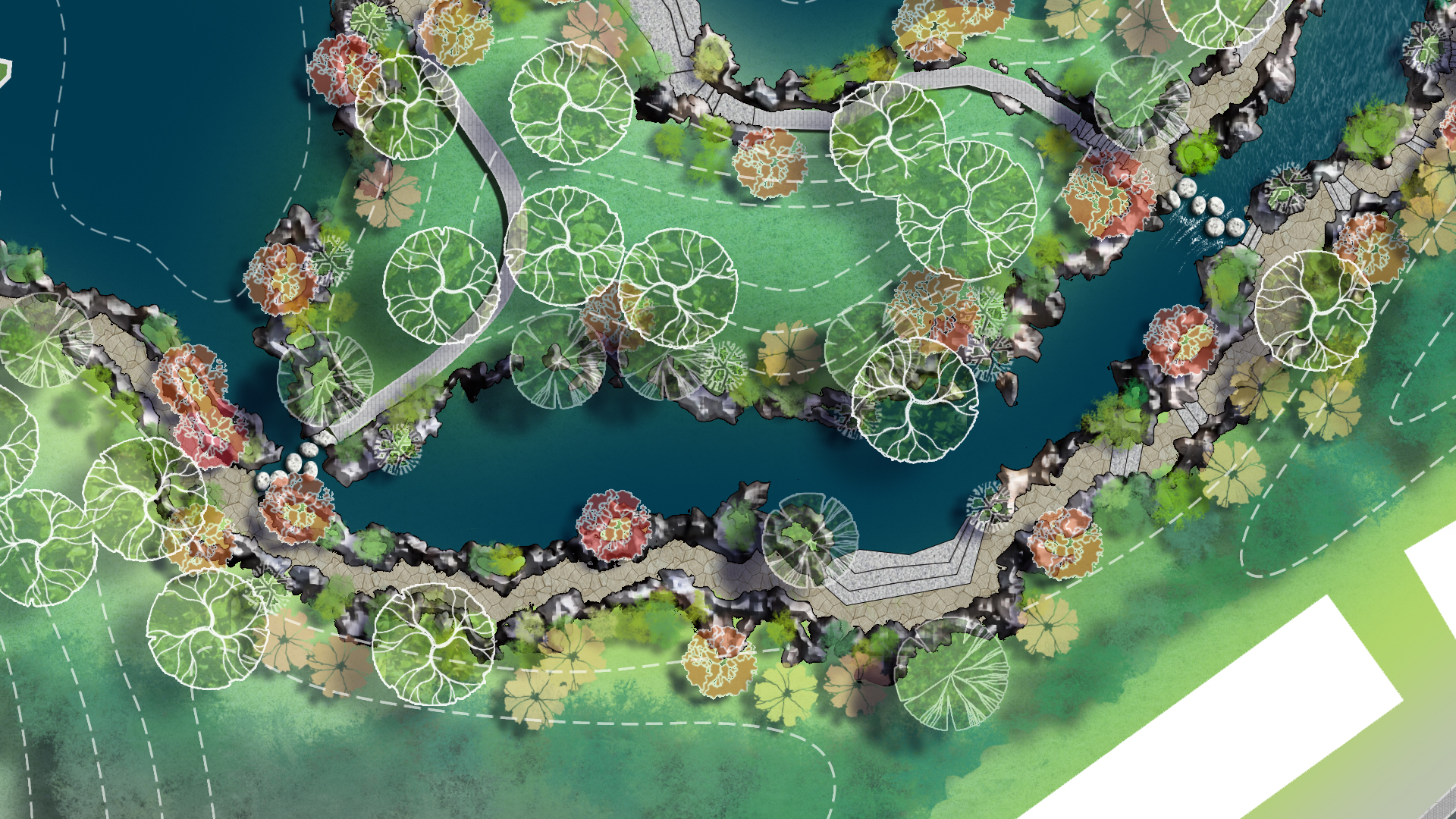 景观/城市设计总平面图