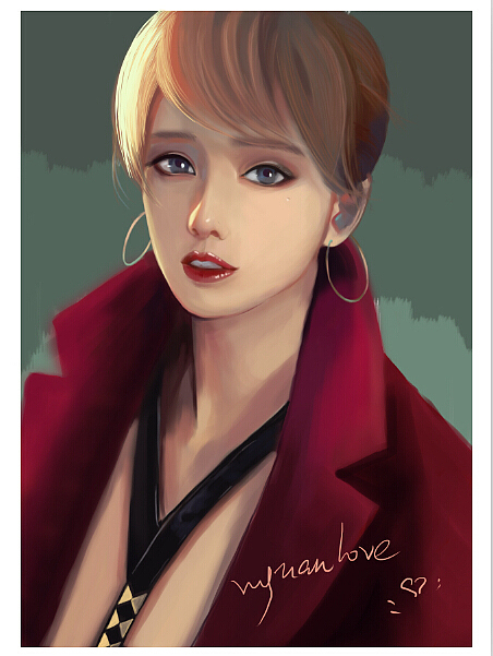 临摹美女（图ZNjQyNjIwMzI=） - 创作习作 - 站酷设计师王小妞家的王小妞原创素材 - 站酷ZCOOL