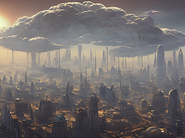 #站酷夢筆#云端城市