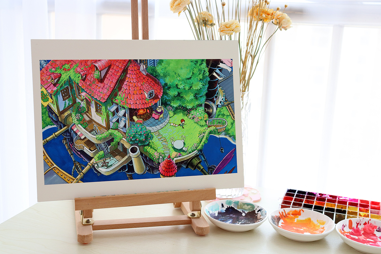 【2020—2021不透明水彩】总结 |宫崎骏动画场景（图ZMjg1NTAyMjM2） - 绘画 - 站酷设计师榊雪兔原创素材 - 站酷ZCOOL