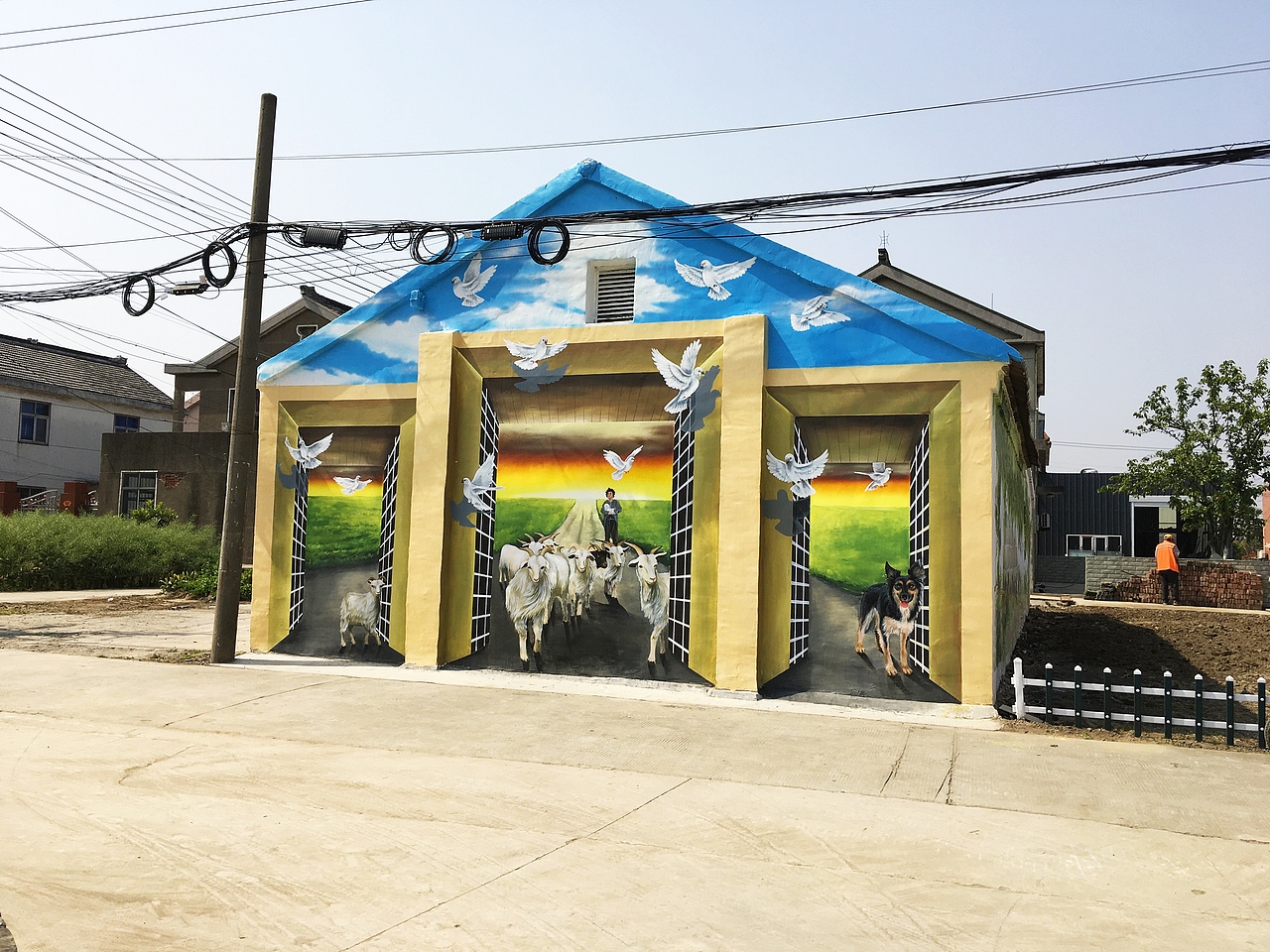 美丽乡村3D立体壁画（图ZMjc4NTgyMTQw） - 绘画 - 站酷设计师软饰空间原创素材 - 站酷ZCOOL