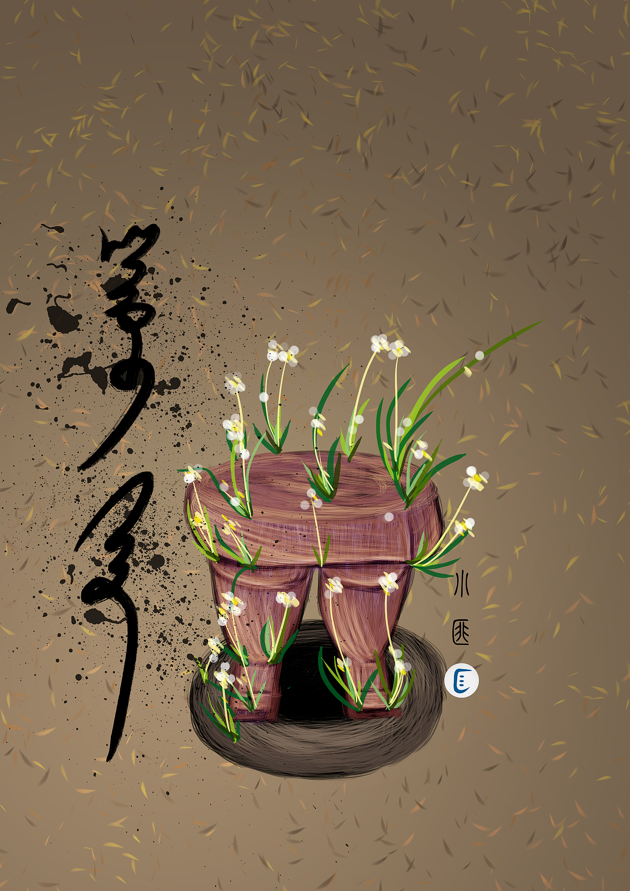 小匪原创插画《秦苟》系列作品第十副 我想看看（图ZODg5MTU1NDg=） - 商业插画 - 站酷设计师小匪Fancy原创素材 - 站酷ZCOOL