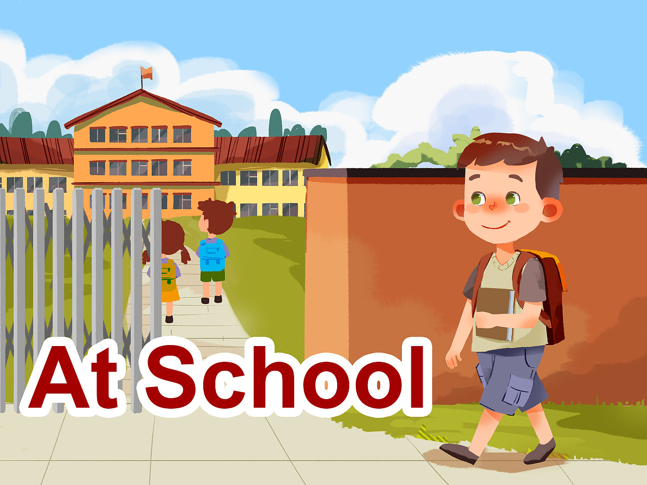 儿童插画小绘本-在学校|插画|绘本|吕小嘻嘻嘻_原创作品-站酷zcool